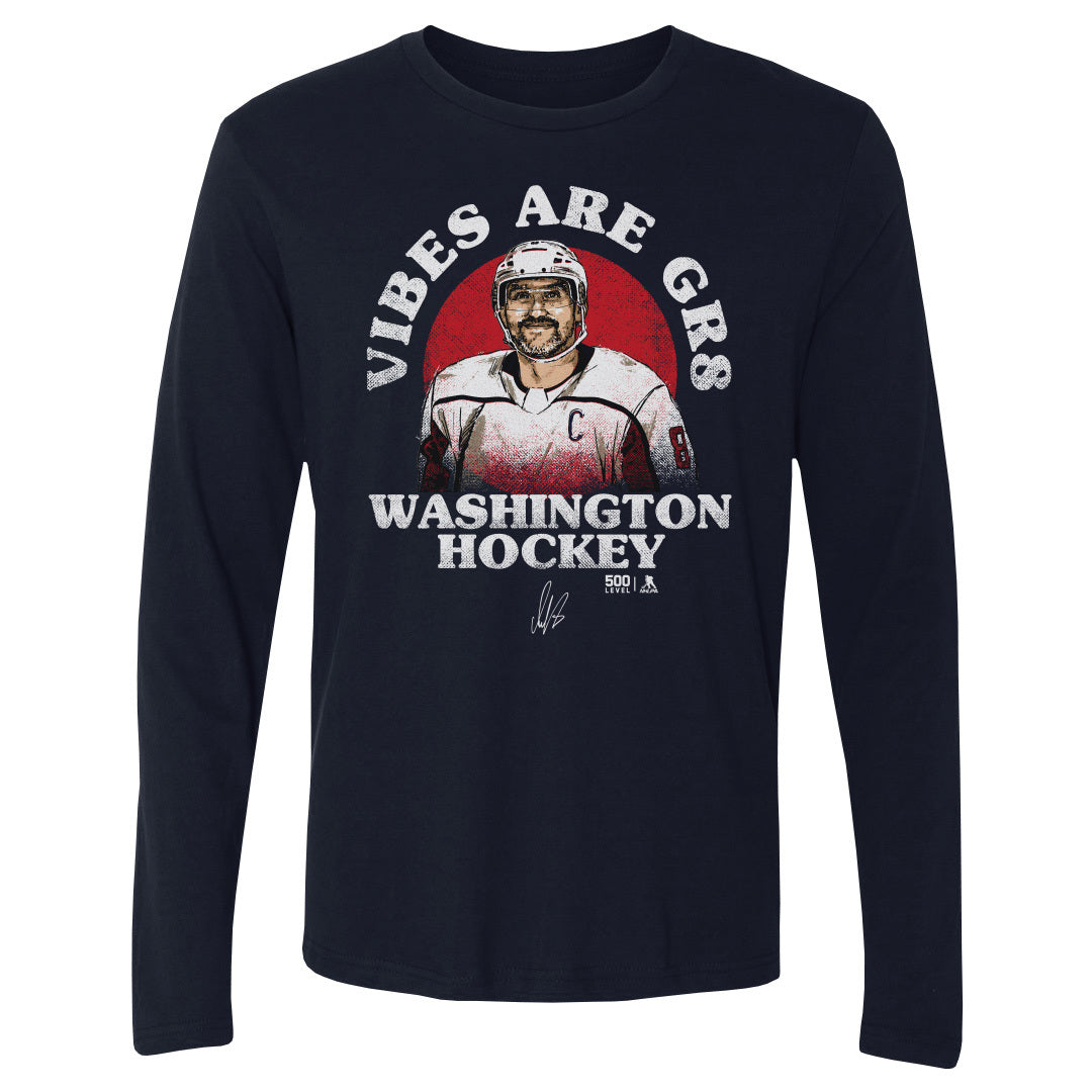 Alex Ovechkin Men&#39;s Long Sleeve T-Shirt | 500 LEVEL