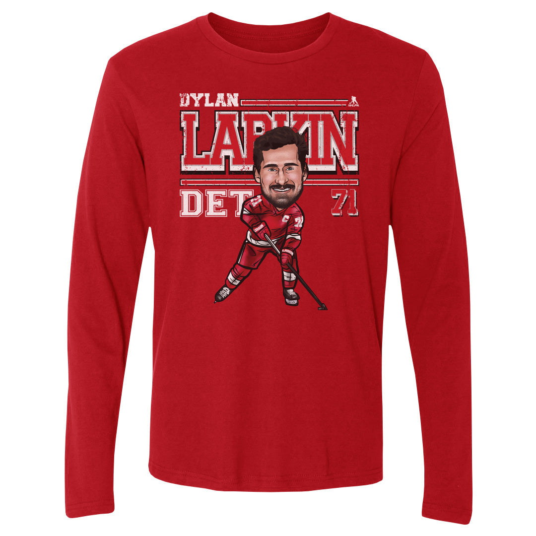 Dylan Larkin Men&#39;s Long Sleeve T-Shirt | 500 LEVEL