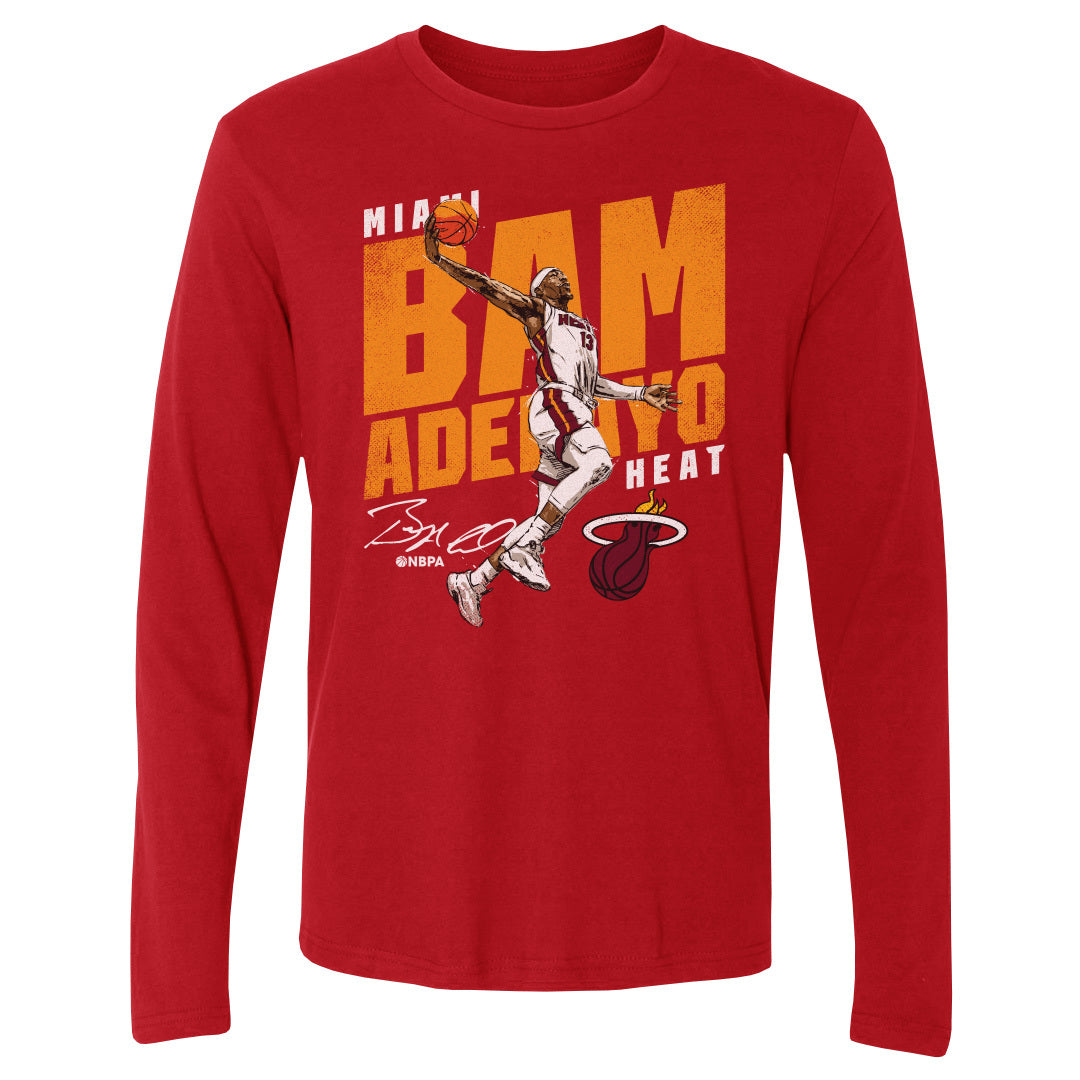 Bam Adebayo Men&#39;s Long Sleeve T-Shirt | 500 LEVEL