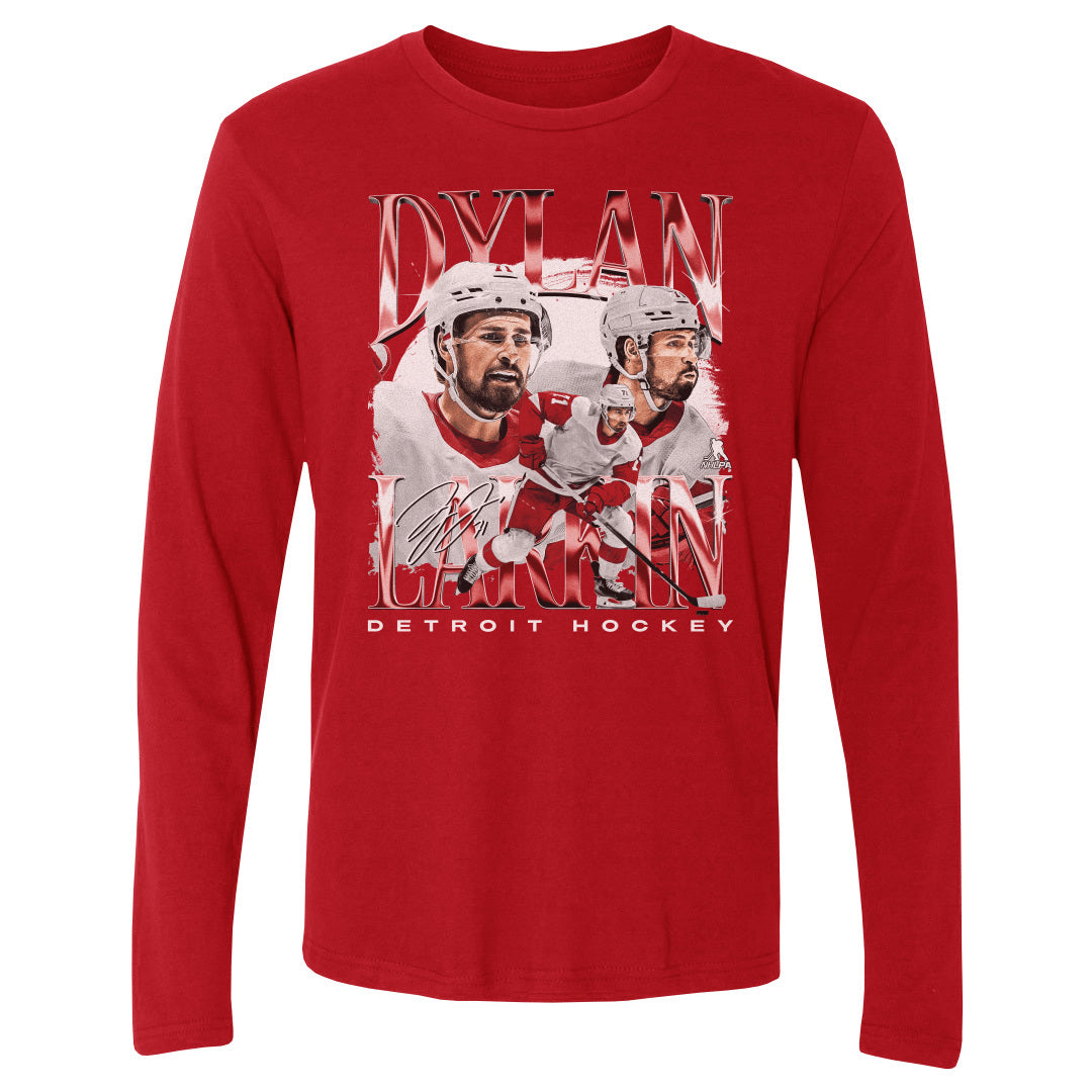 Dylan Larkin Men&#39;s Long Sleeve T-Shirt | 500 LEVEL