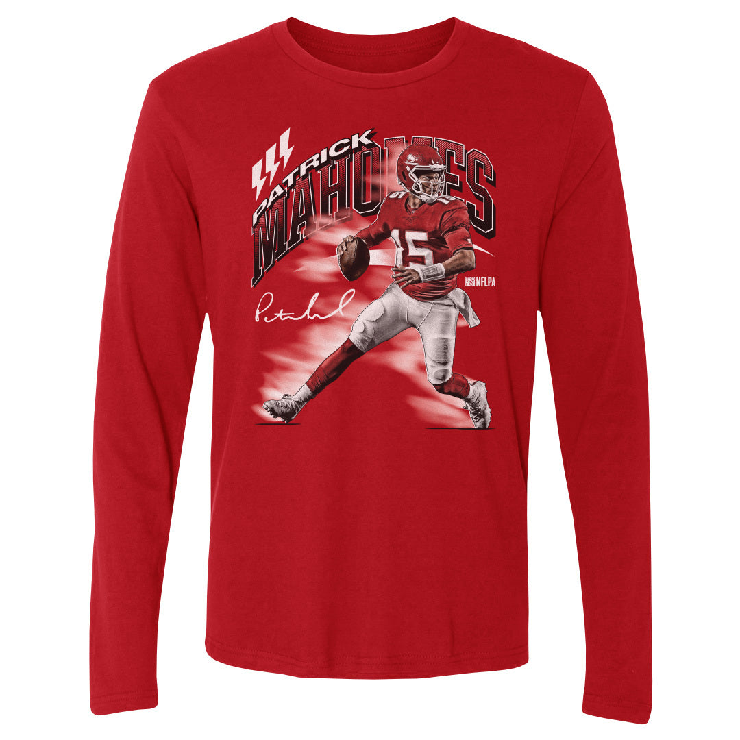 Patrick Mahomes Men&#39;s Long Sleeve T-Shirt | 500 LEVEL