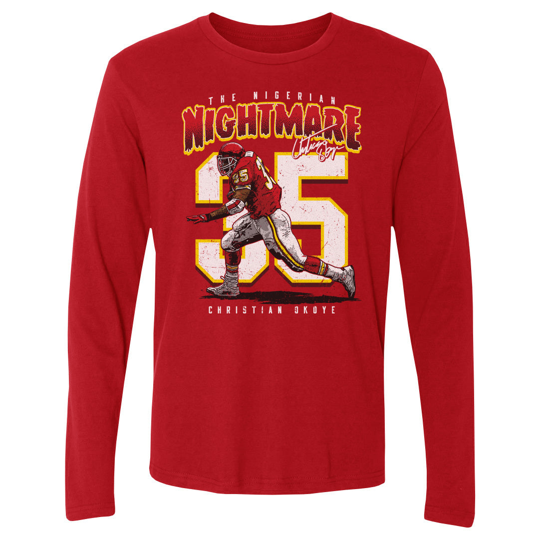 Christian Okoye Men&#39;s Long Sleeve T-Shirt | 500 LEVEL