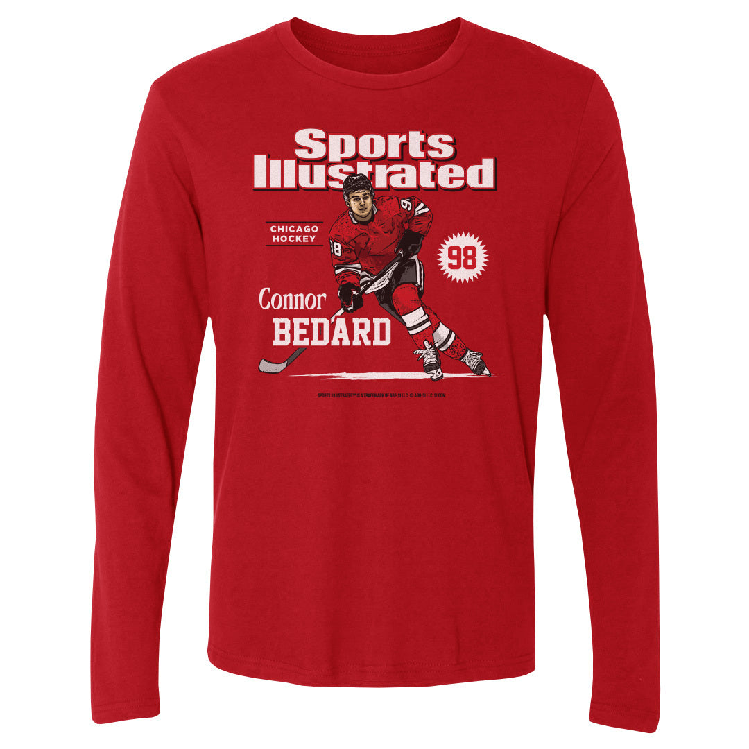 Connor Bedard Men&#39;s Long Sleeve T-Shirt | 500 LEVEL