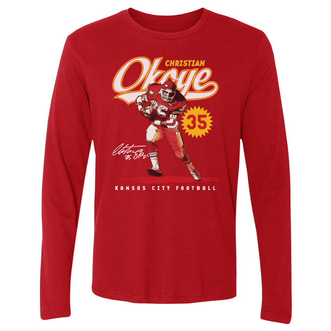 Christian Okoye Men&#39;s Long Sleeve T-Shirt | 500 LEVEL