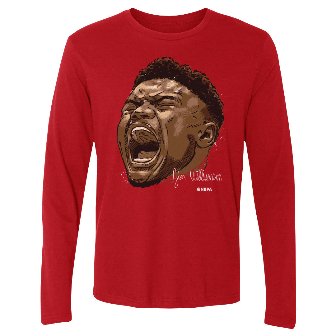 Zion Williamson Men&#39;s Long Sleeve T-Shirt | 500 LEVEL