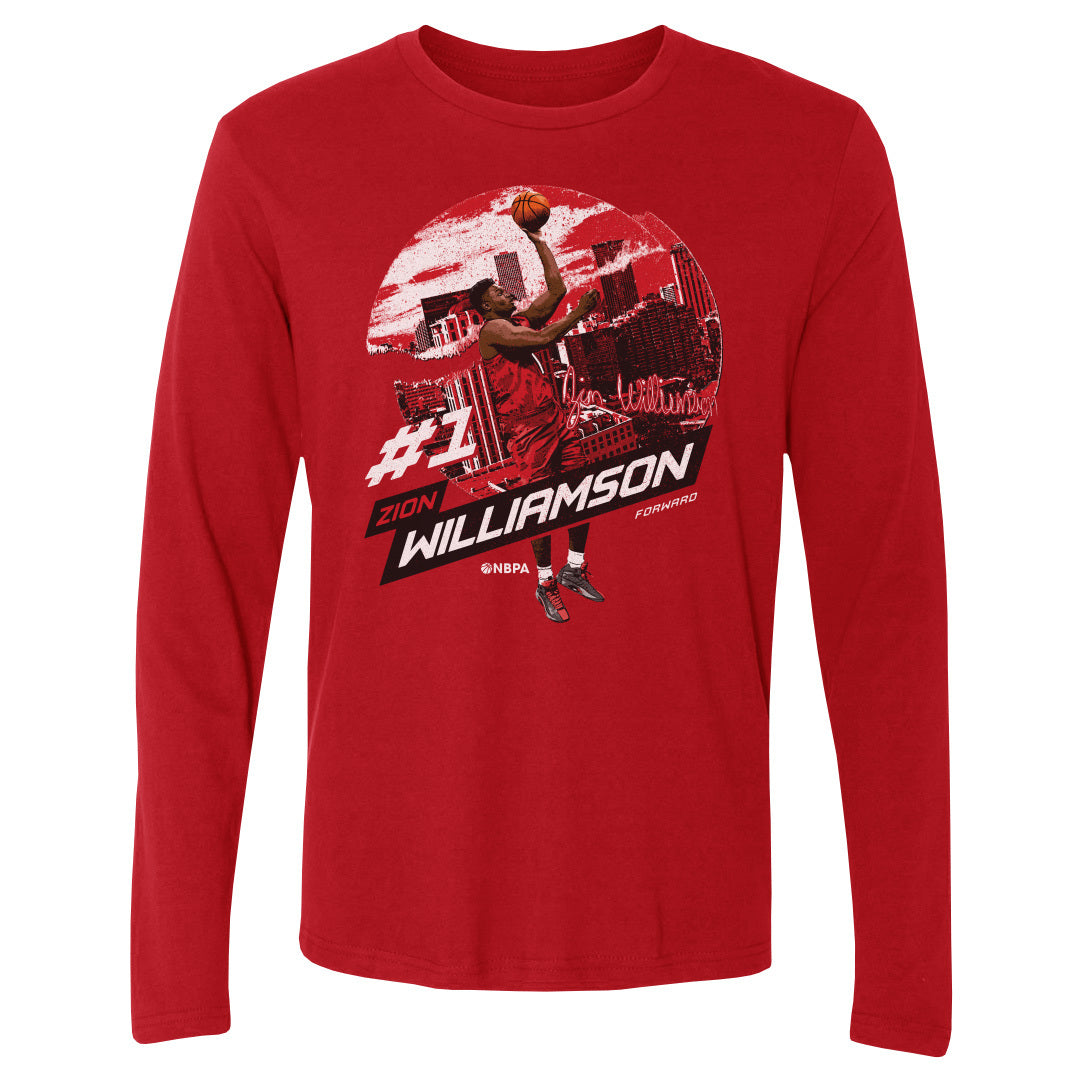 Zion Williamson Men&#39;s Long Sleeve T-Shirt | 500 LEVEL