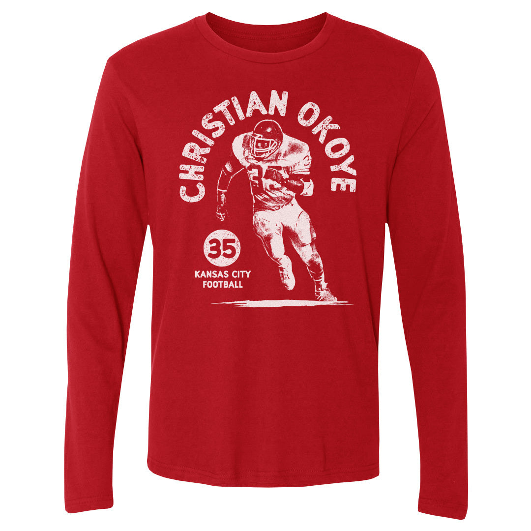 Christian Okoye Men&#39;s Long Sleeve T-Shirt | 500 LEVEL