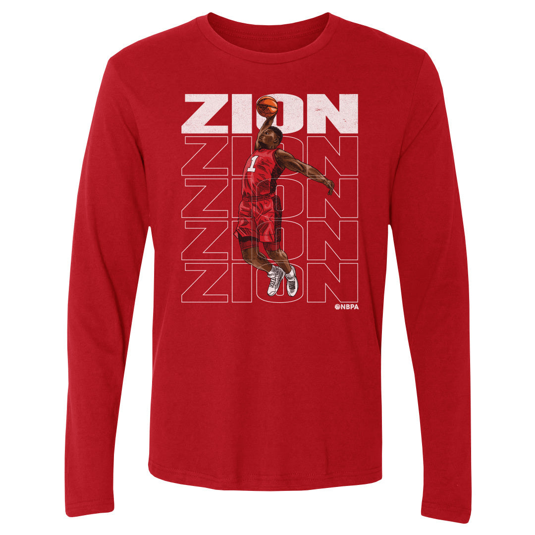 Zion Williamson Men&#39;s Long Sleeve T-Shirt | 500 LEVEL