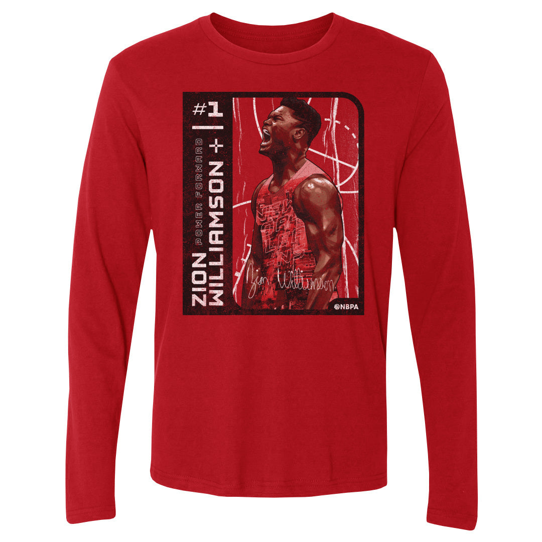 Zion Williamson Men&#39;s Long Sleeve T-Shirt | 500 LEVEL