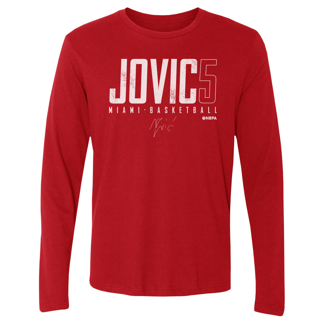 Nikola Jovic Men&#39;s Long Sleeve T-Shirt | 500 LEVEL