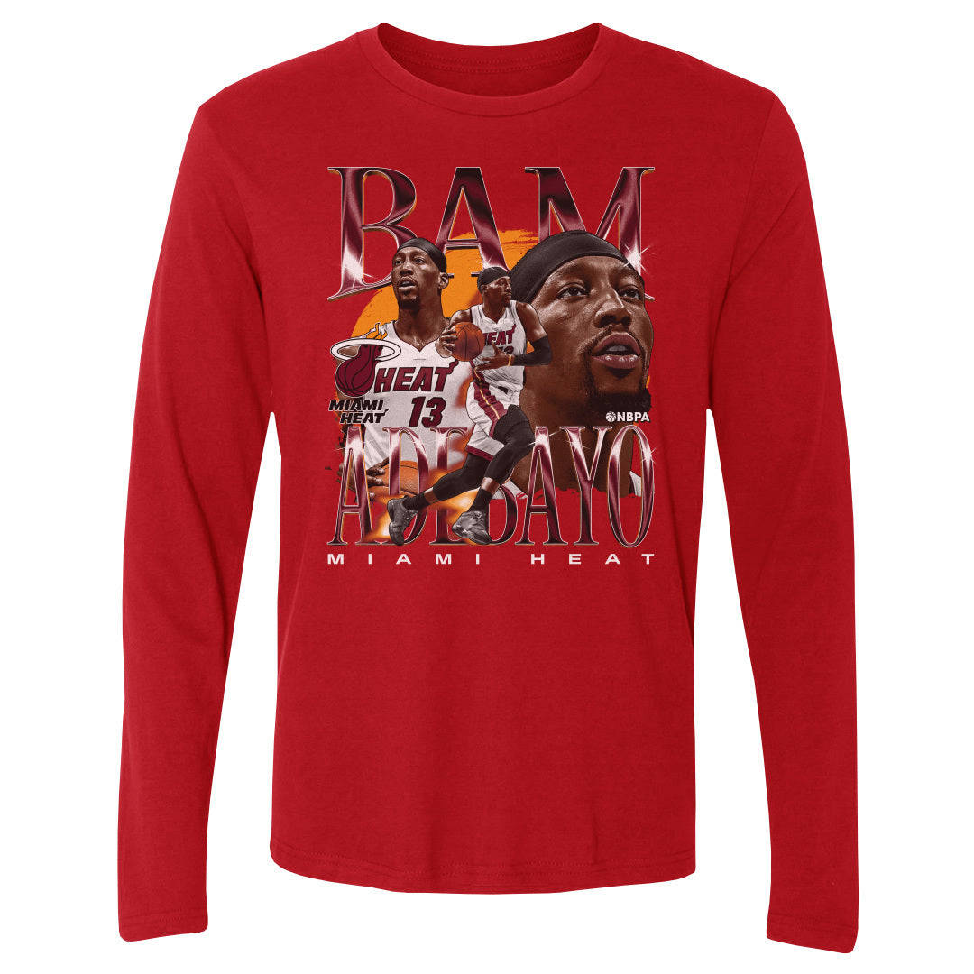 Bam Adebayo Men&#39;s Long Sleeve T-Shirt | 500 LEVEL