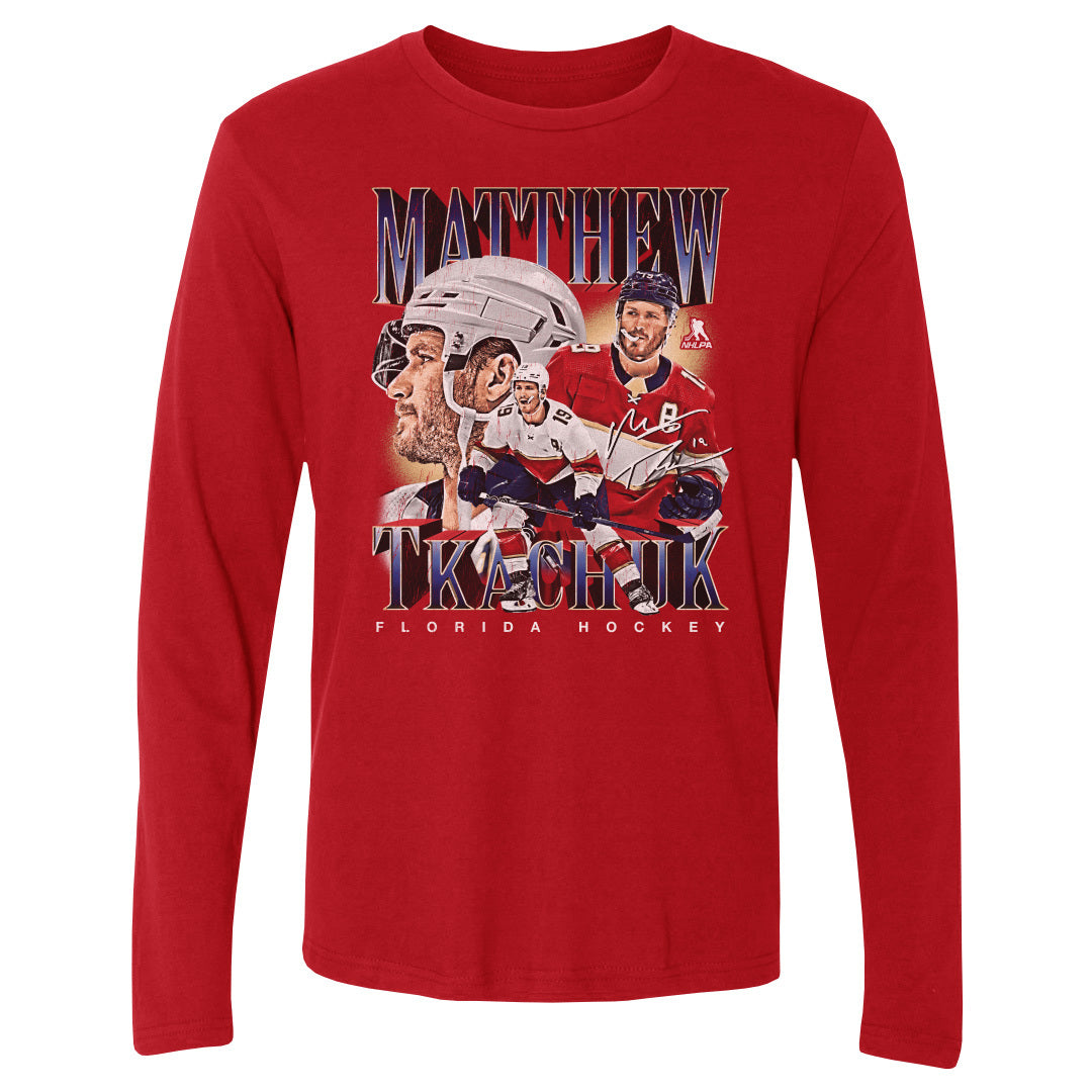 Matthew Tkachuk Men&#39;s Long Sleeve T-Shirt | 500 LEVEL