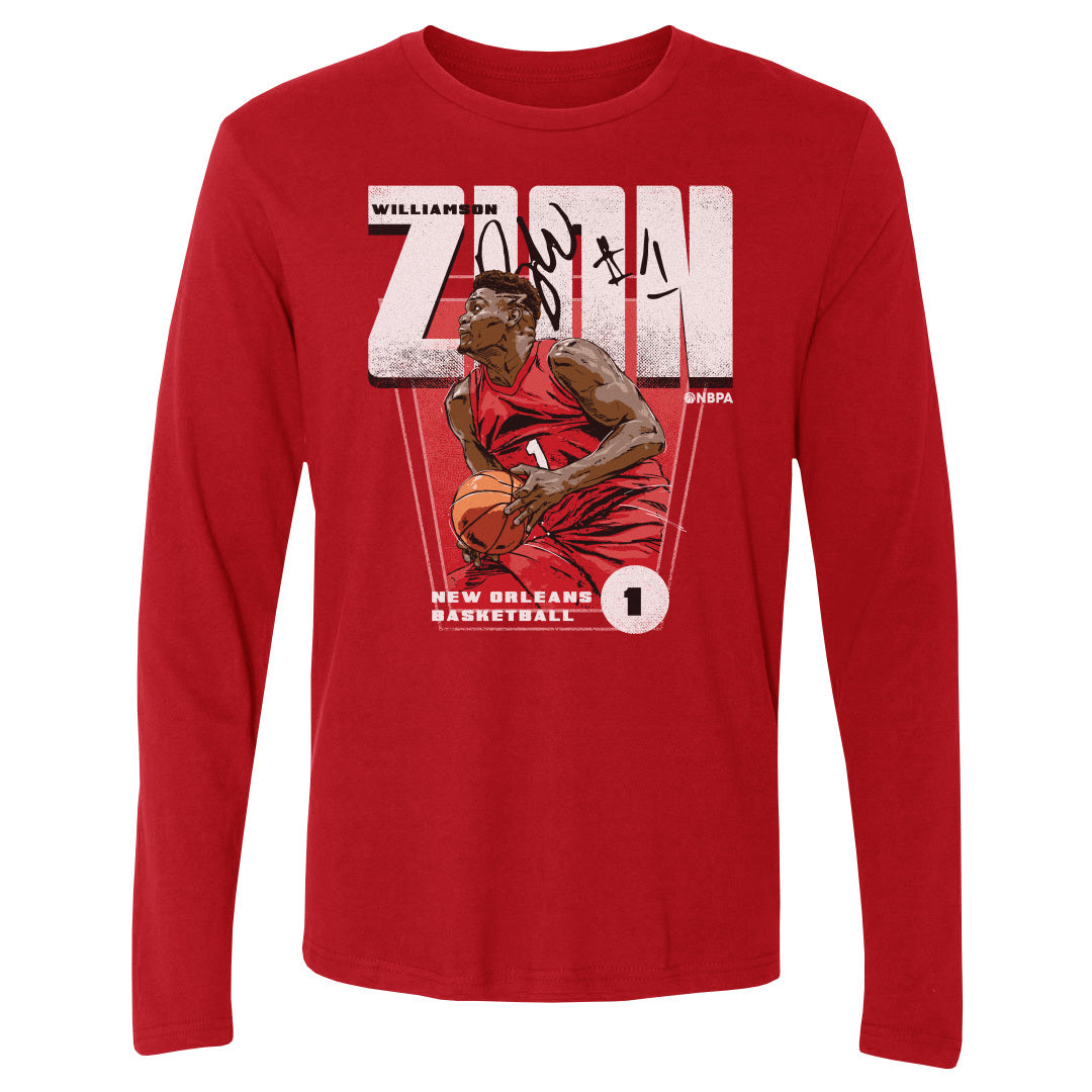 Zion Williamson Men&#39;s Long Sleeve T-Shirt | 500 LEVEL