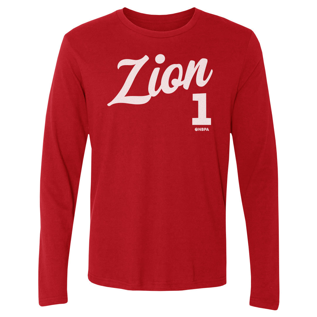 Zion Williamson Men&#39;s Long Sleeve T-Shirt | 500 LEVEL