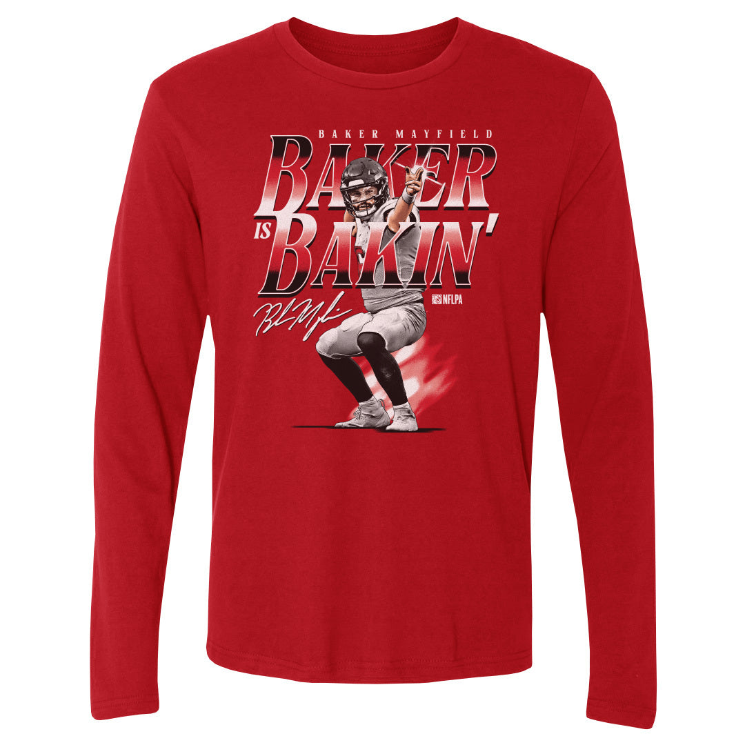 Baker Mayfield Men&#39;s Long Sleeve T-Shirt | 500 LEVEL