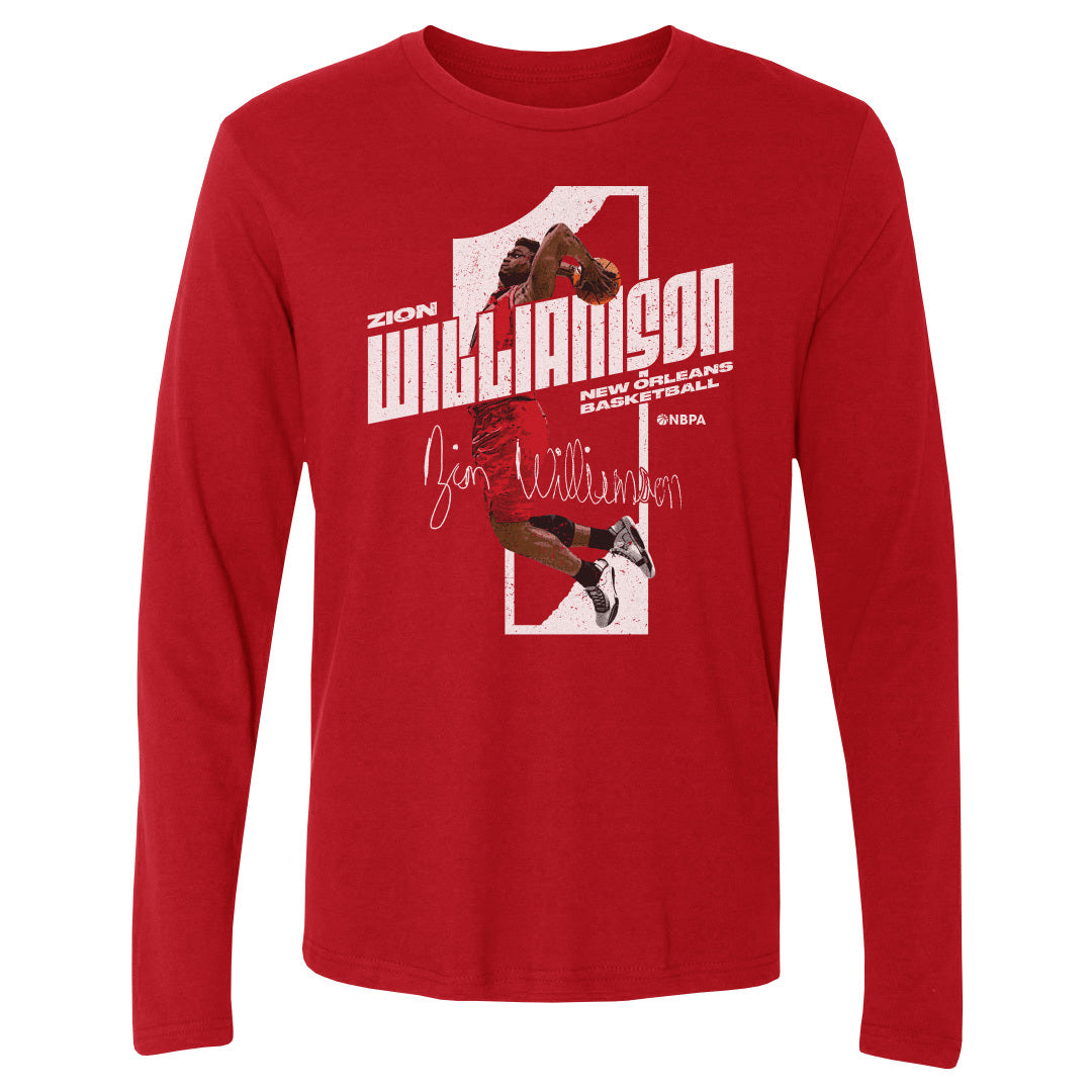 Zion Williamson Men&#39;s Long Sleeve T-Shirt | 500 LEVEL