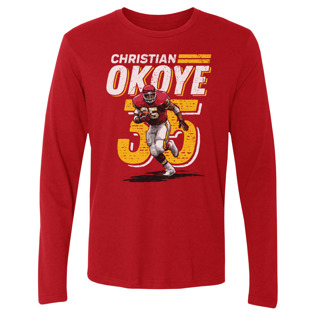 Christian Okoye Men&#39;s Long Sleeve T-Shirt | 500 LEVEL