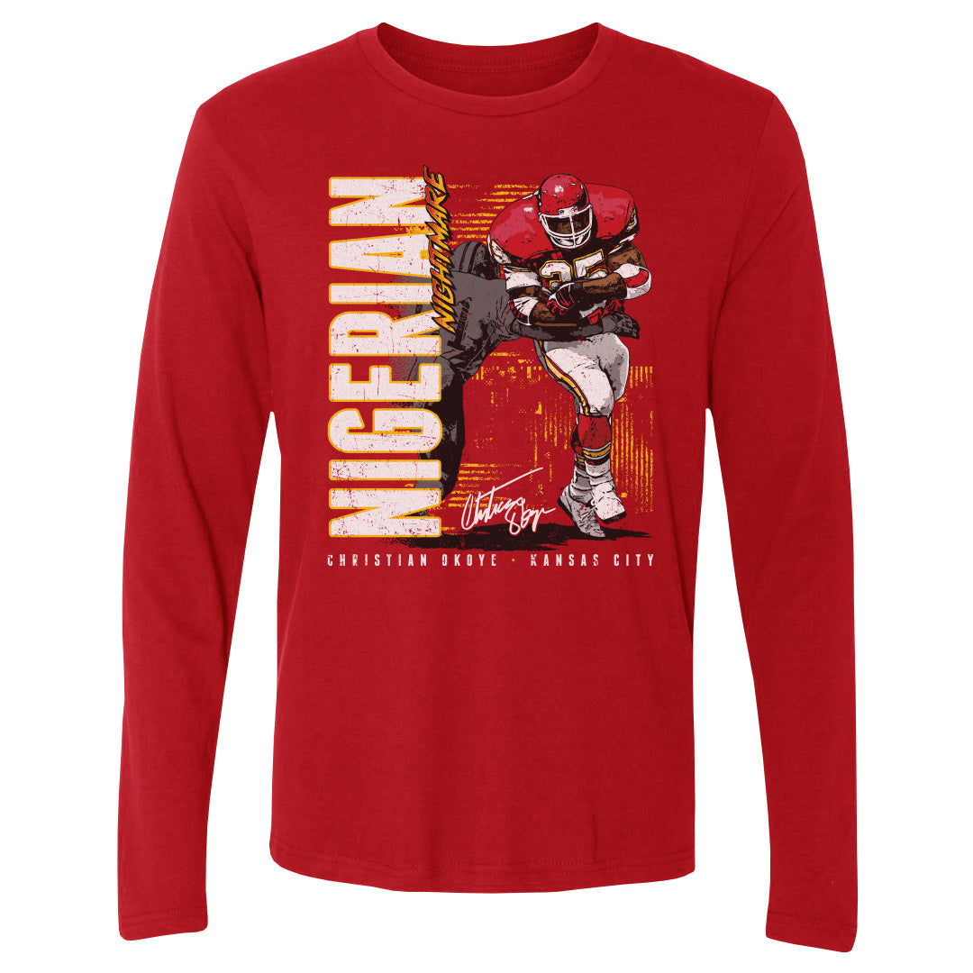 Christian Okoye Men&#39;s Long Sleeve T-Shirt | 500 LEVEL