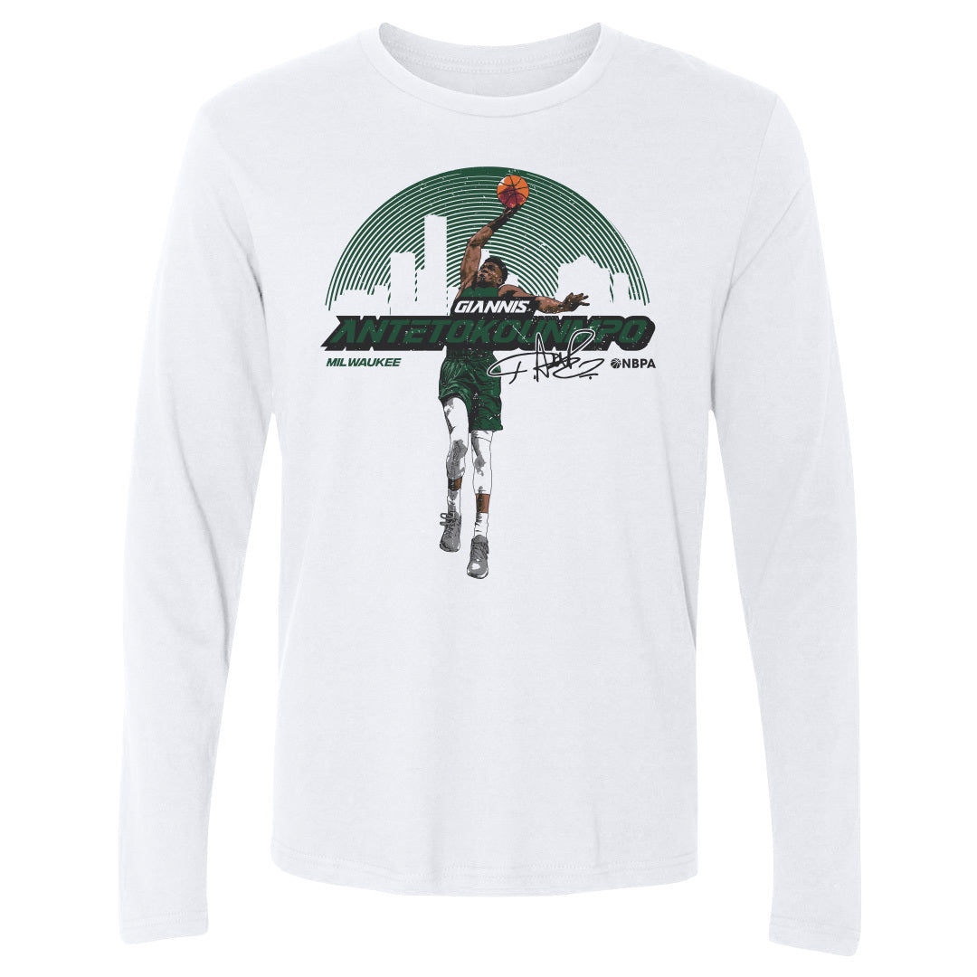 Giannis Antetokounmpo Men&#39;s Long Sleeve T-Shirt | 500 LEVEL