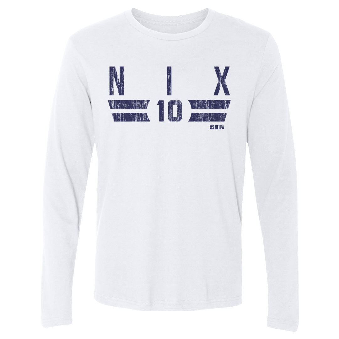 Bo Nix Men&#39;s Long Sleeve T-Shirt | 500 LEVEL