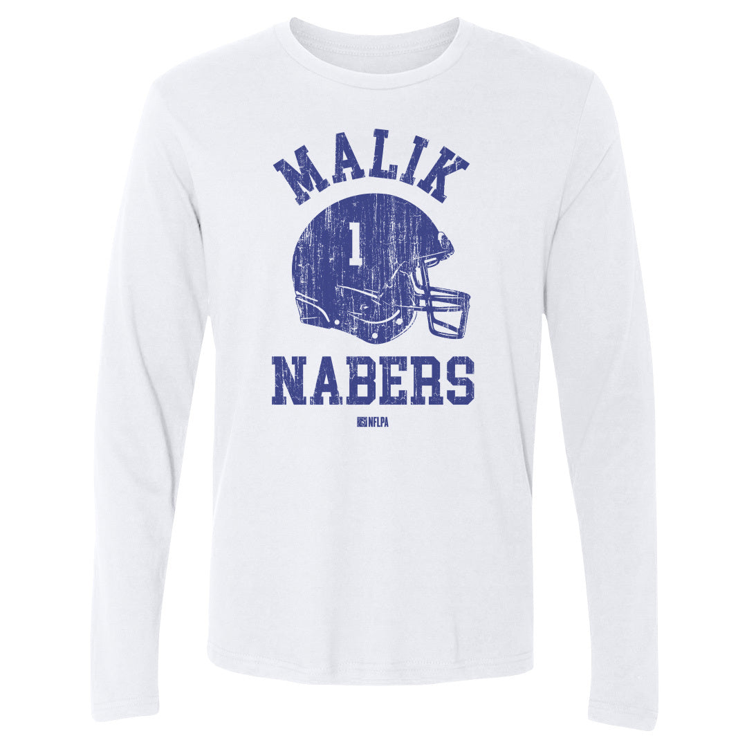 Malik Nabers Men&#39;s Long Sleeve T-Shirt | 500 LEVEL