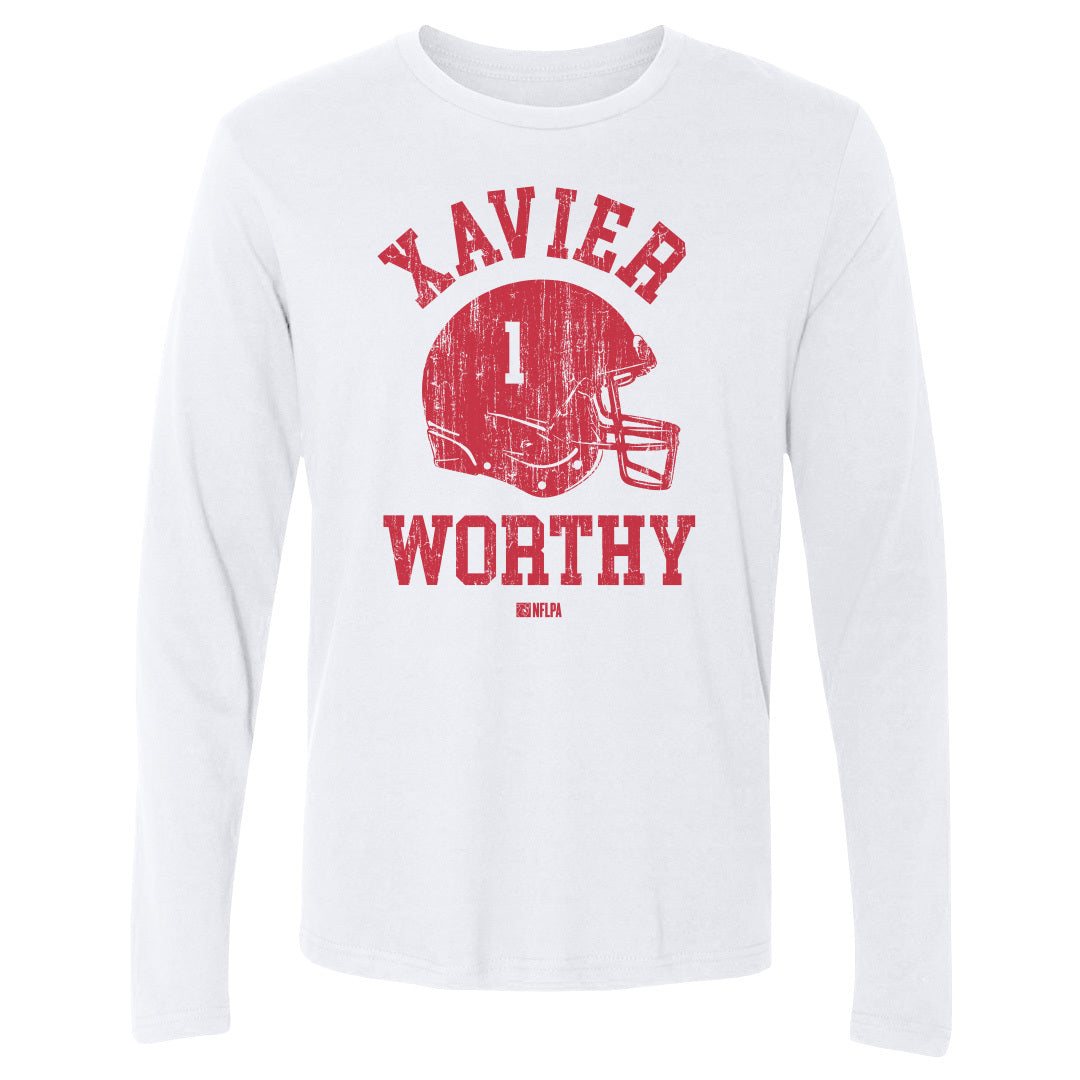 Xavier Worthy Men&#39;s Long Sleeve T-Shirt | 500 LEVEL