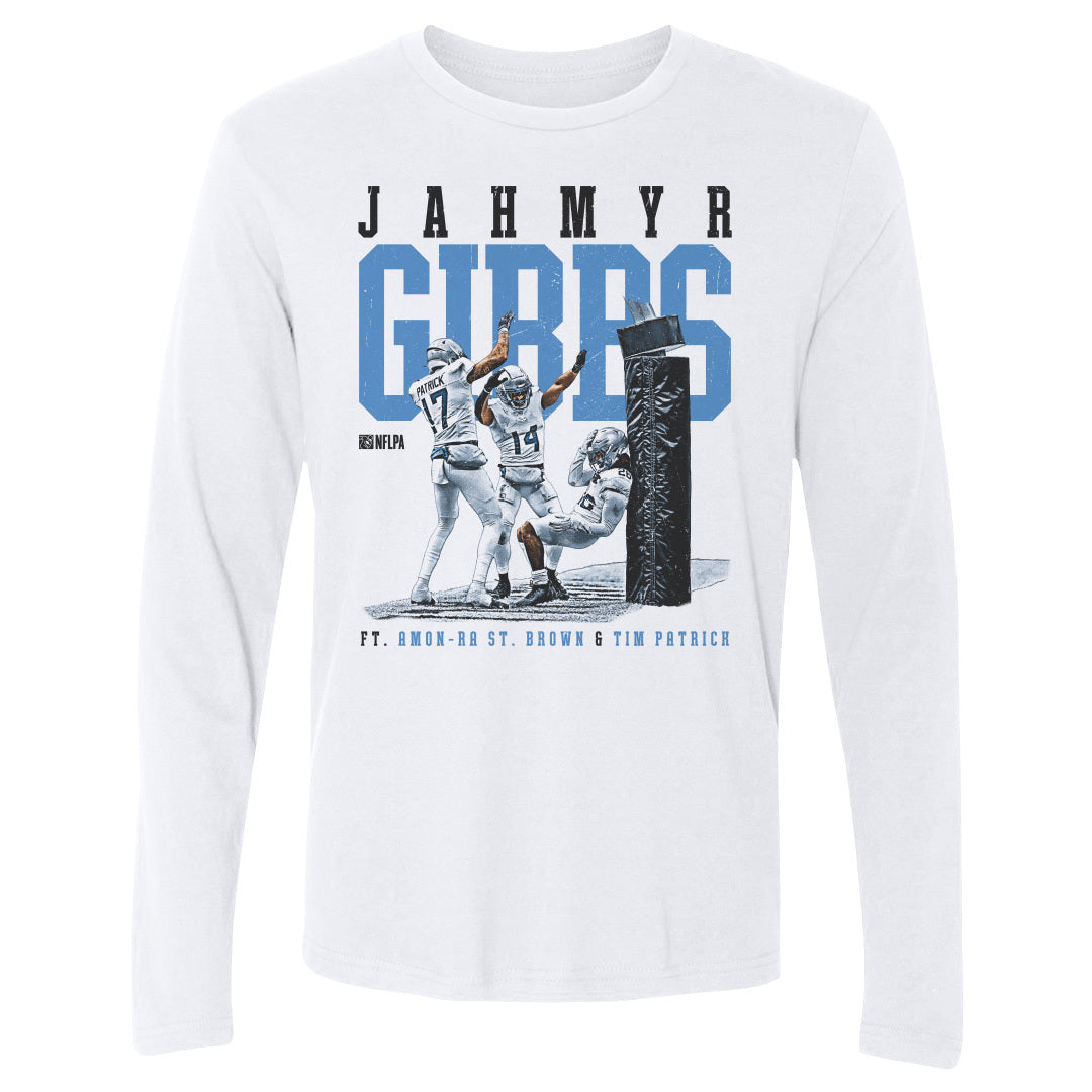 Jahmyr Gibbs Men&#39;s Long Sleeve T-Shirt | 500 LEVEL