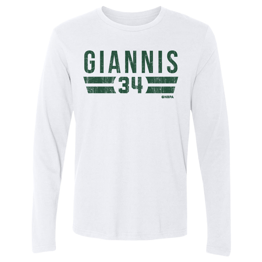 Giannis Antetokounmpo Men&#39;s Long Sleeve T-Shirt | 500 LEVEL