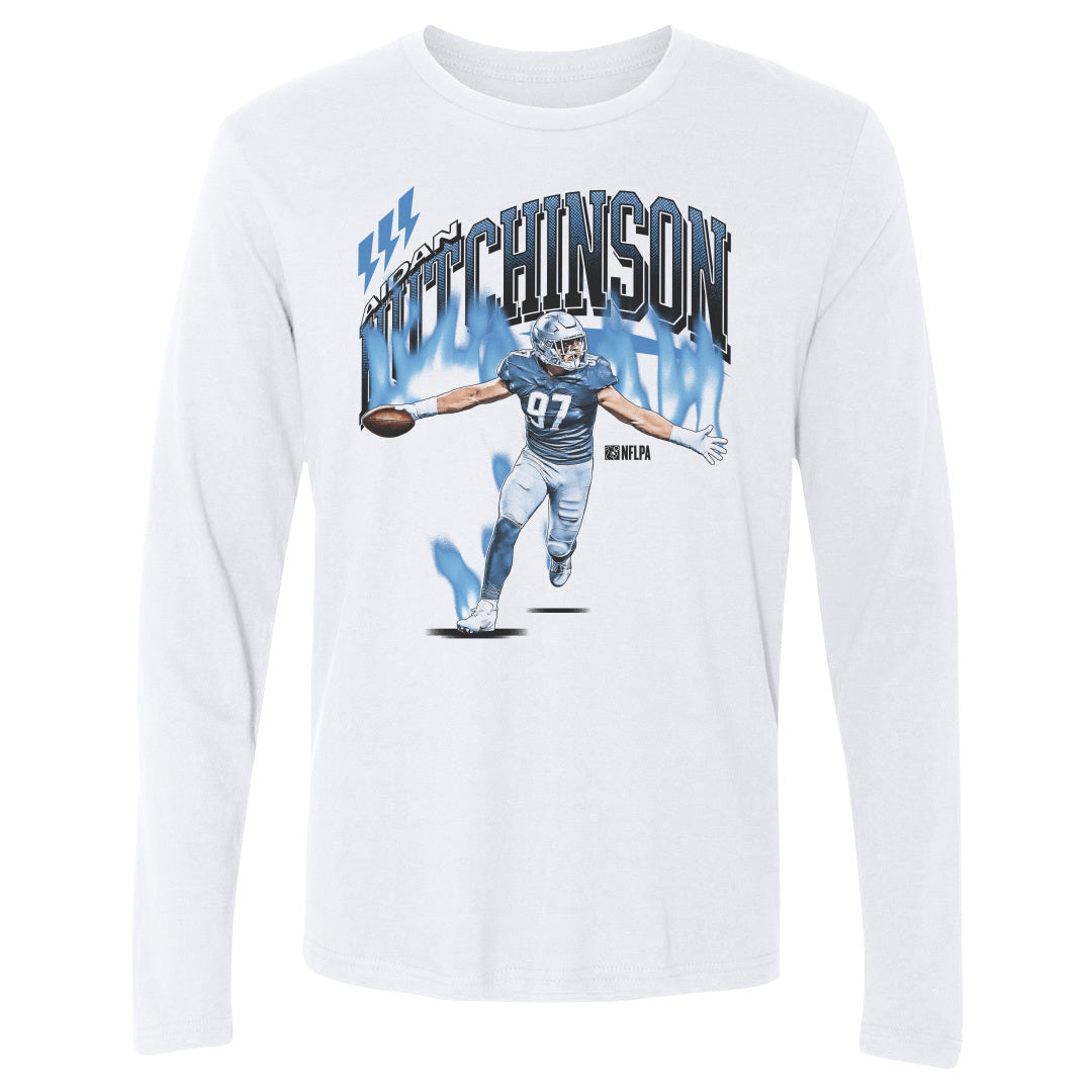 Aidan Hutchinson Men&#39;s Long Sleeve T-Shirt | 500 LEVEL