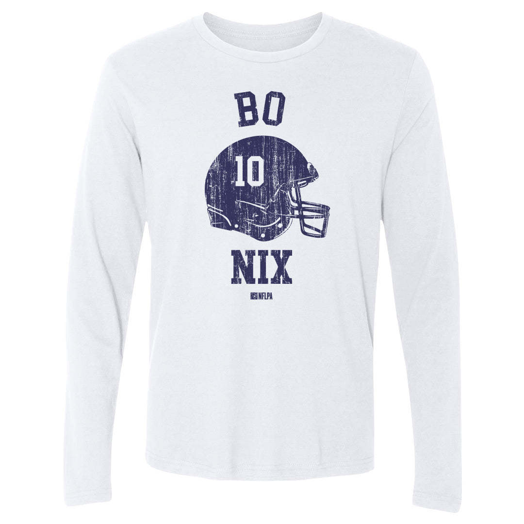 Bo Nix Men&#39;s Long Sleeve T-Shirt | 500 LEVEL