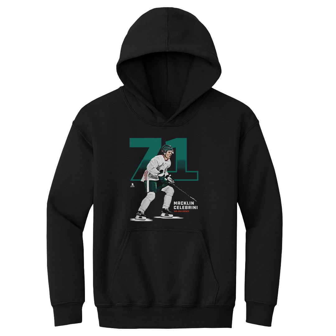 Macklin Celebrini Kids Youth Hoodie | 500 LEVEL