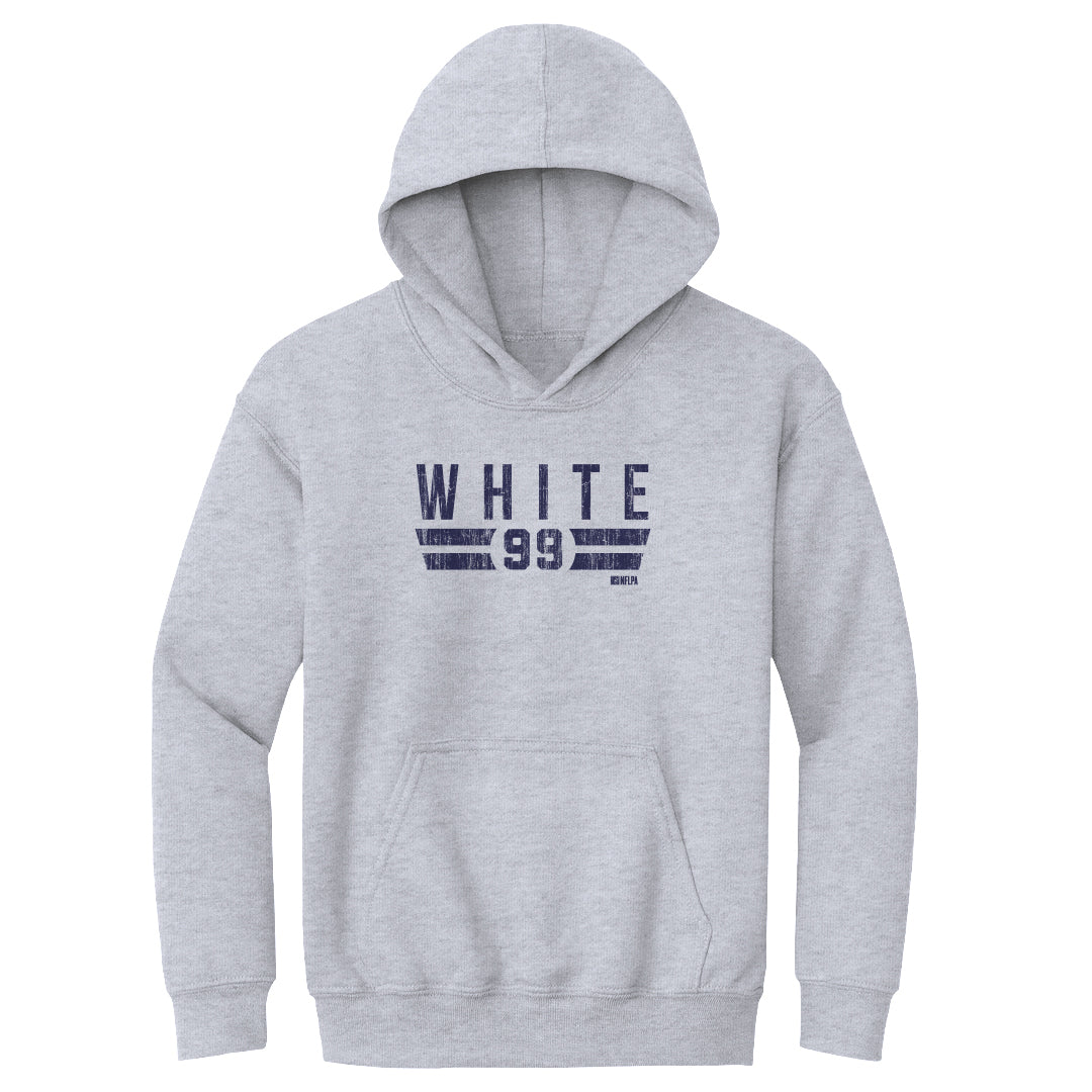 Keion White Kids Youth Hoodie | 500 LEVEL