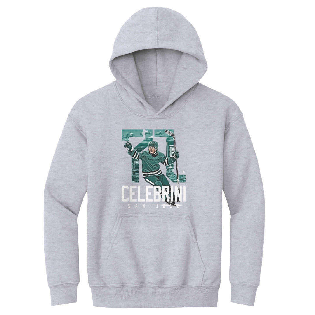 Macklin Celebrini Kids Youth Hoodie | 500 LEVEL