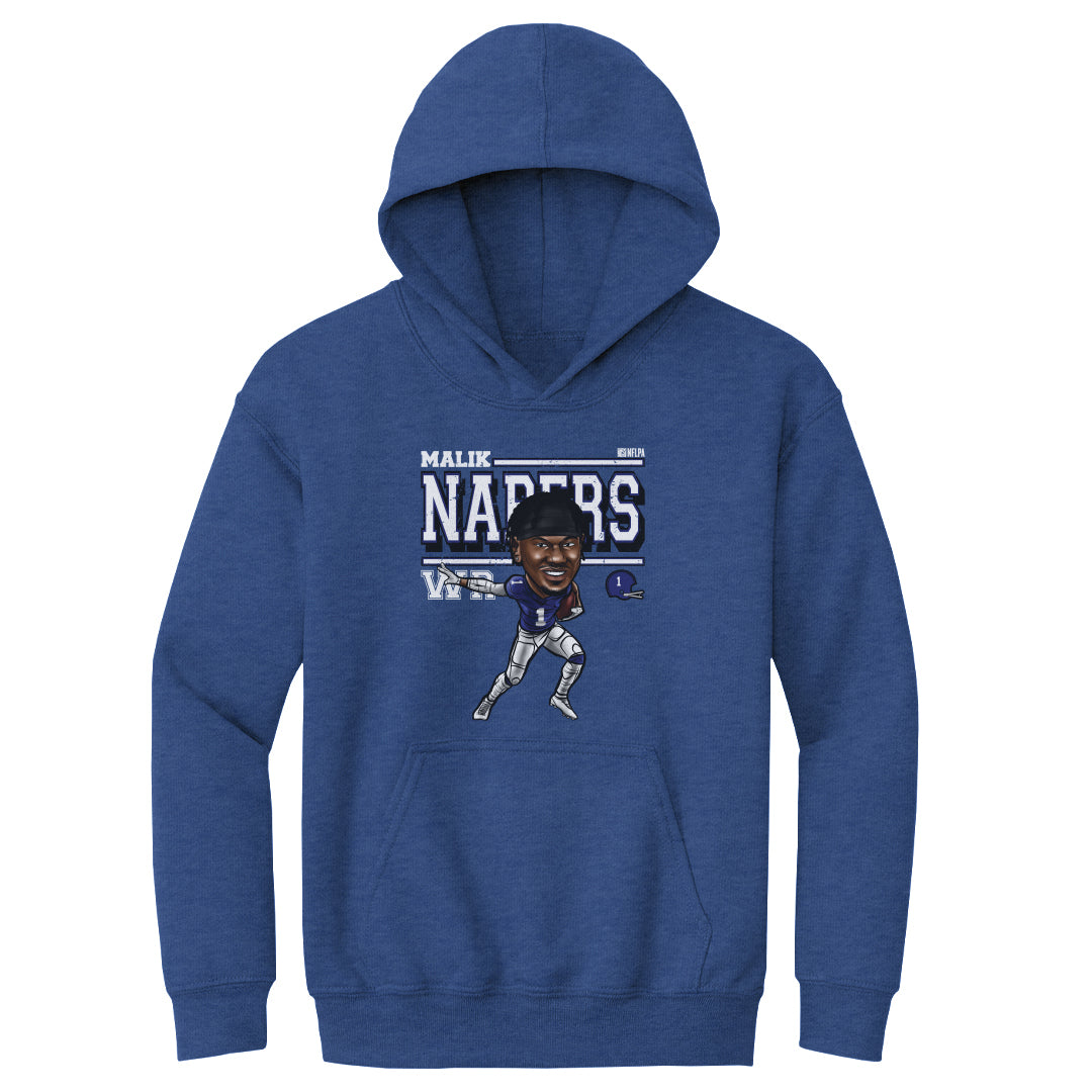 Malik Nabers Kids Youth Hoodie | 500 LEVEL