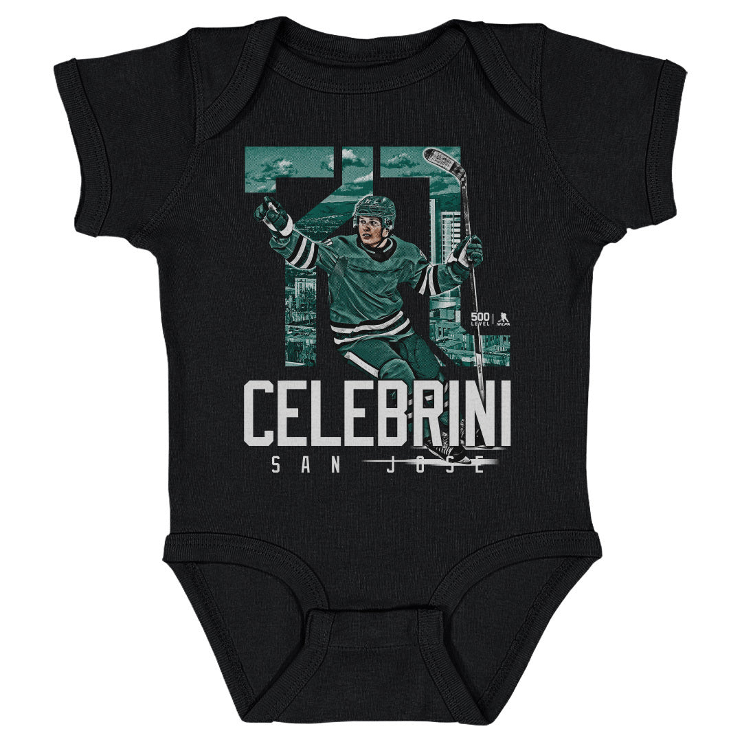 Macklin Celebrini Kids Baby Onesie | 500 LEVEL