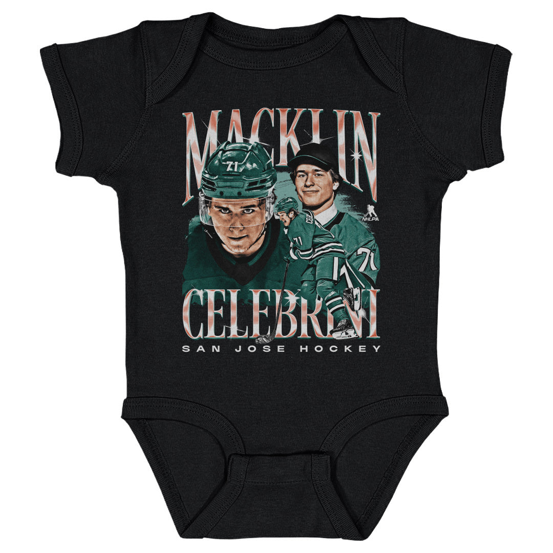 Macklin Celebrini Kids Baby Onesie | 500 LEVEL