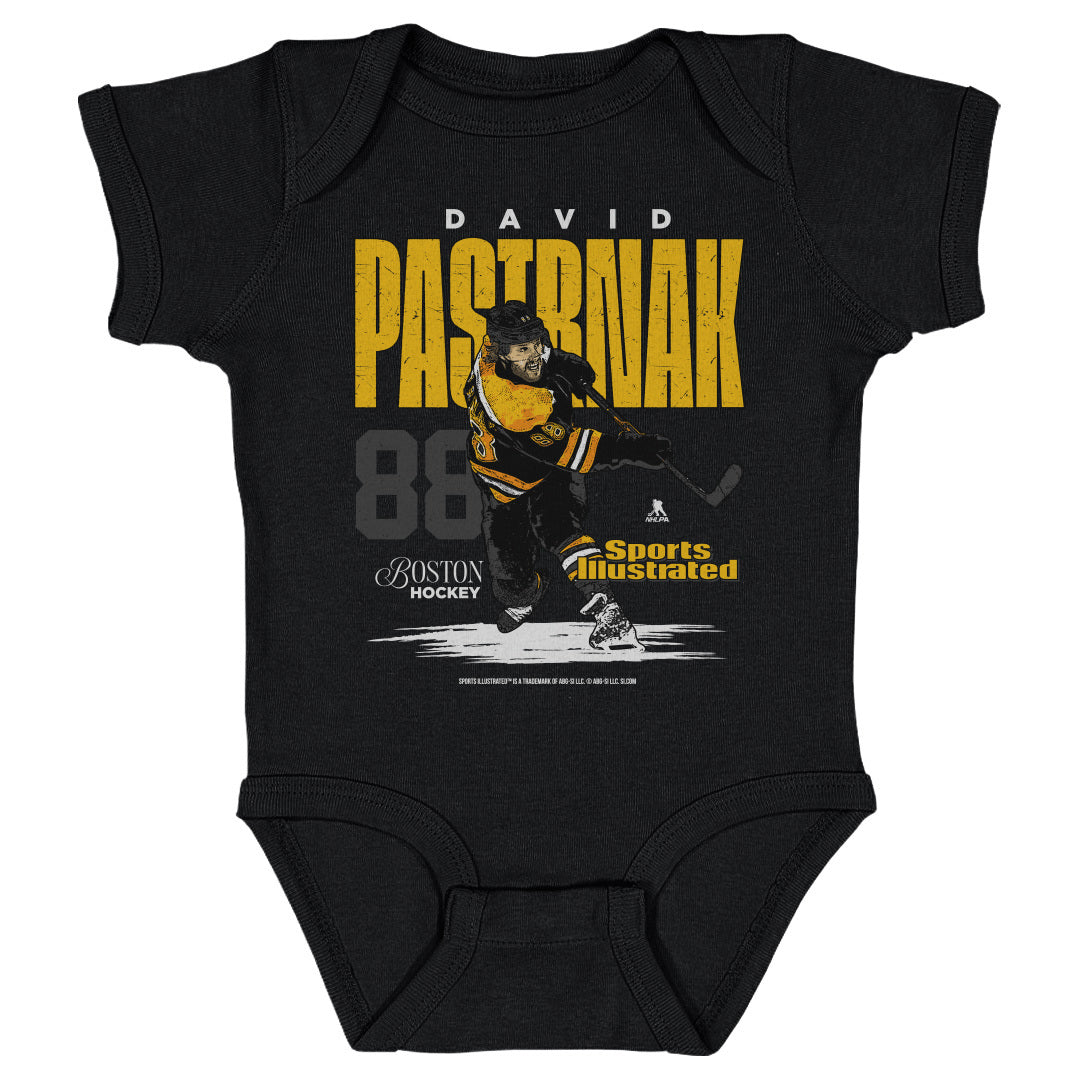 David Pastrnak Kids Baby Onesie | 500 LEVEL