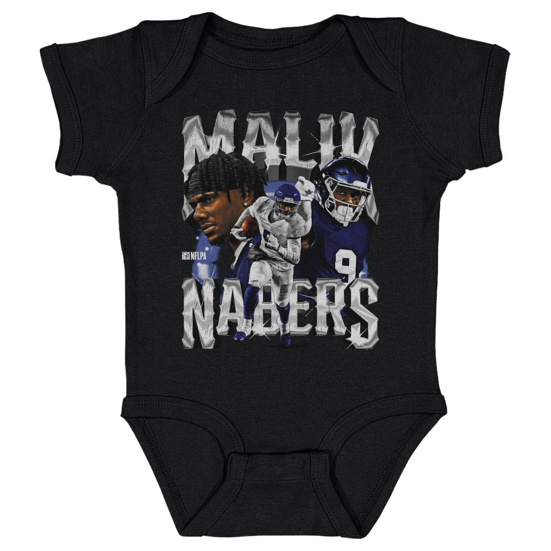 Malik Nabers Kids Baby Onesie | 500 LEVEL