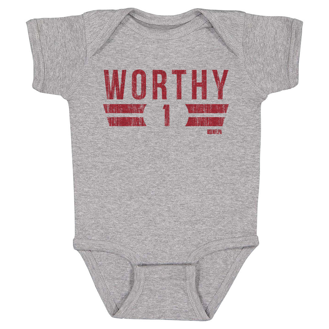 Xavier Worthy Kids Baby Onesie | 500 LEVEL