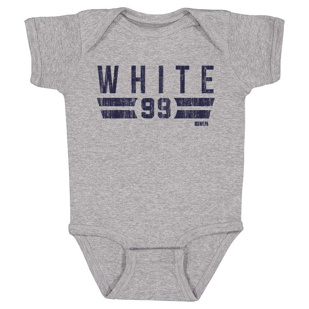 Keion White Kids Baby Onesie | 500 LEVEL