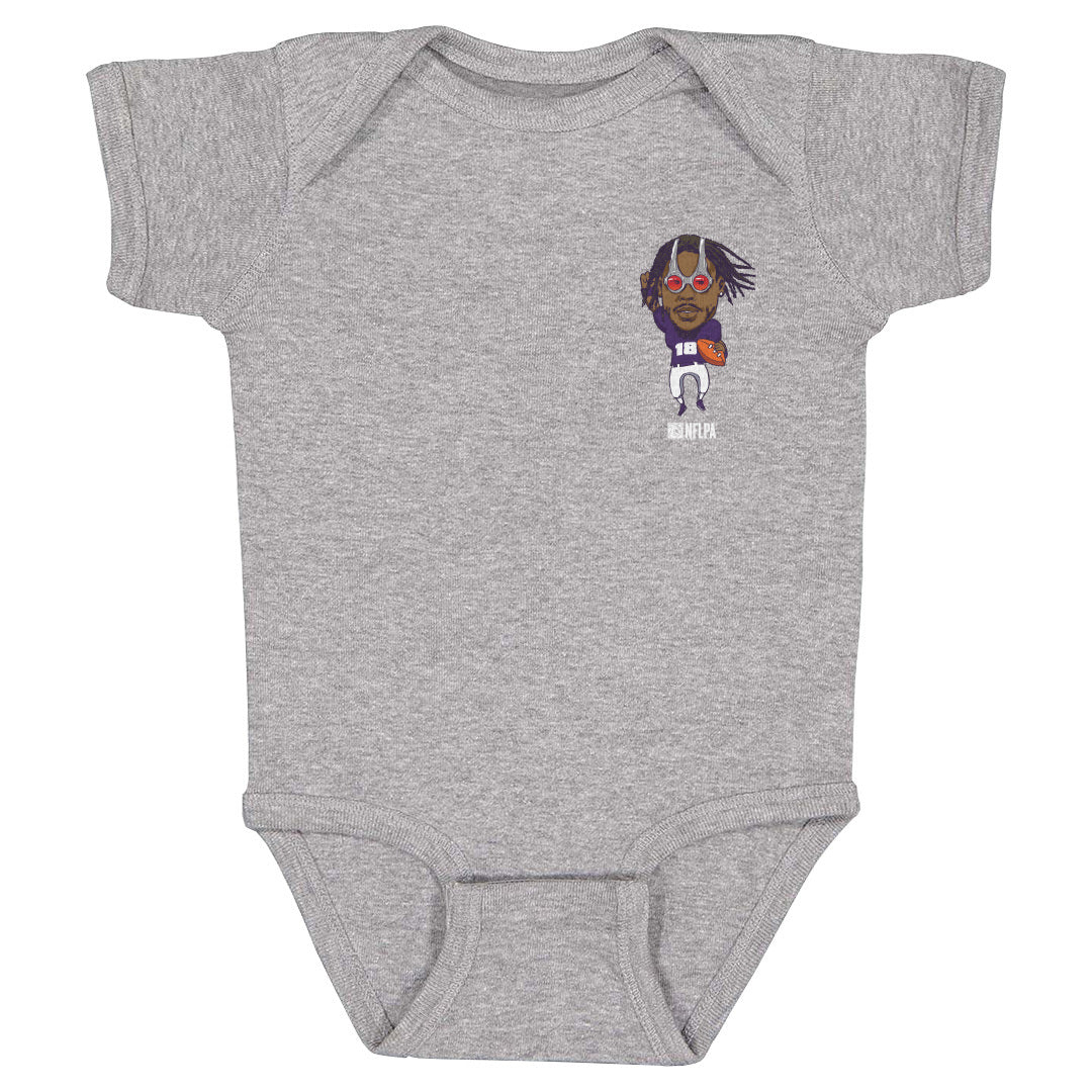 Justin Jefferson Kids Baby Onesie | 500 LEVEL