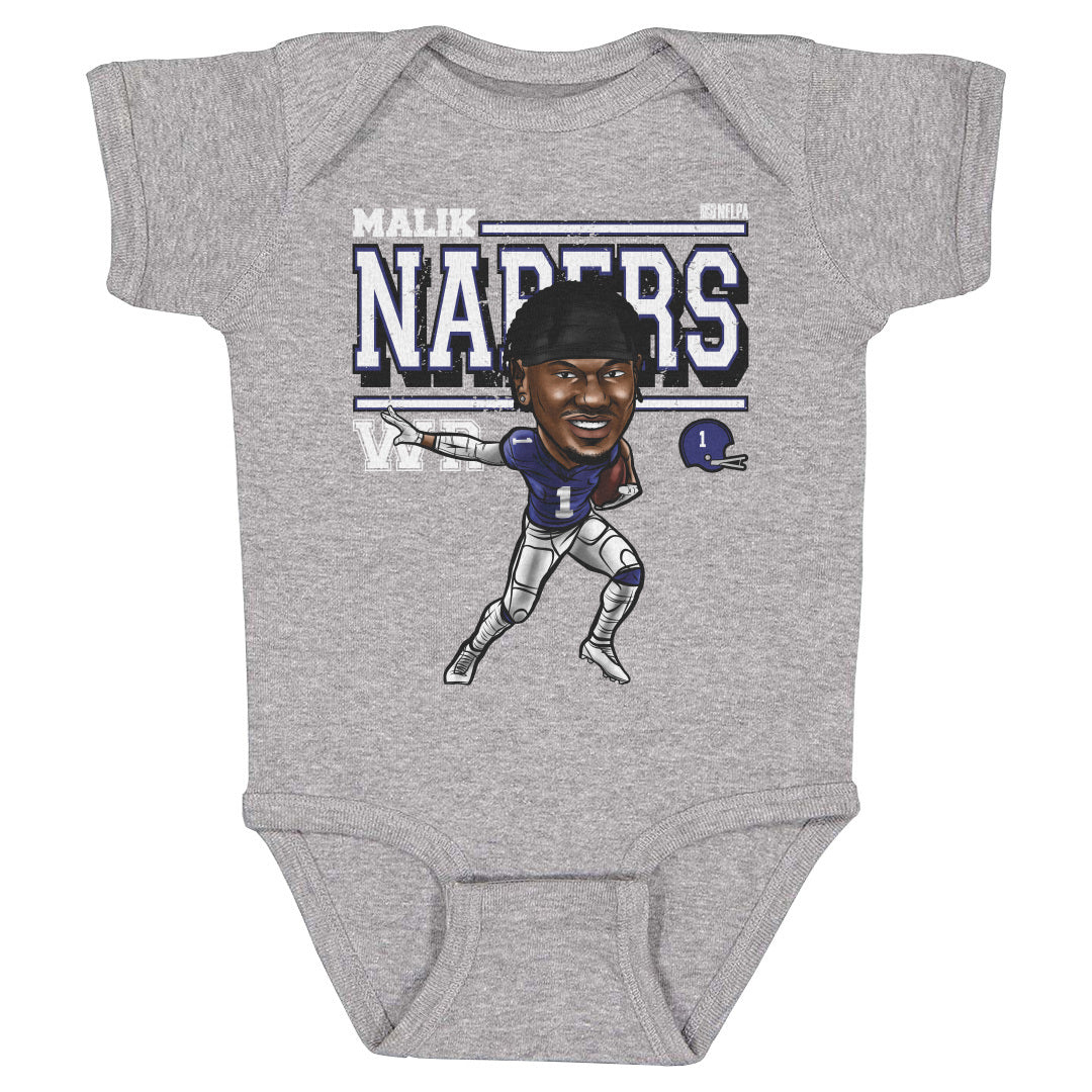 Malik Nabers Kids Baby Onesie | 500 LEVEL