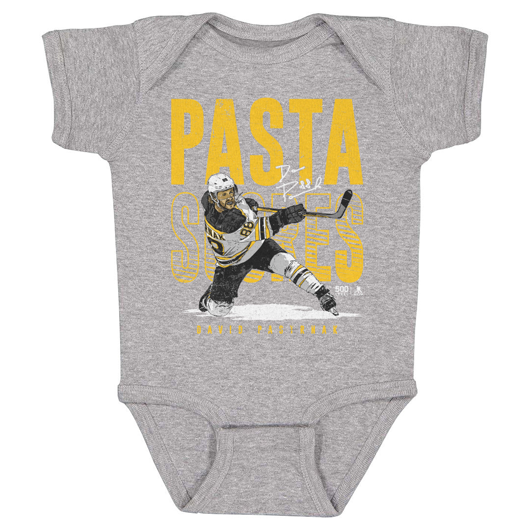 David Pastrnak Kids Baby Onesie | 500 LEVEL