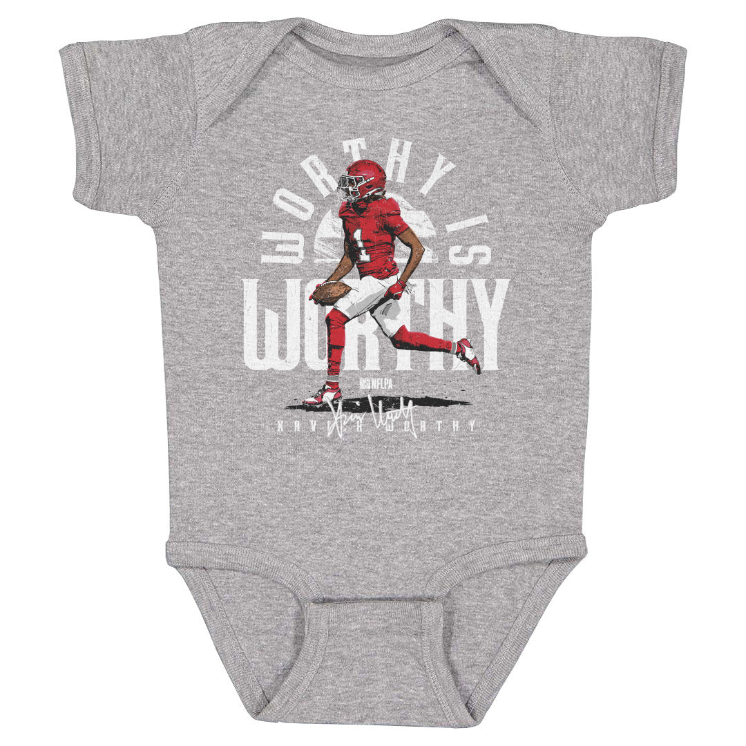 Xavier Worthy Kids Baby Onesie | 500 LEVEL