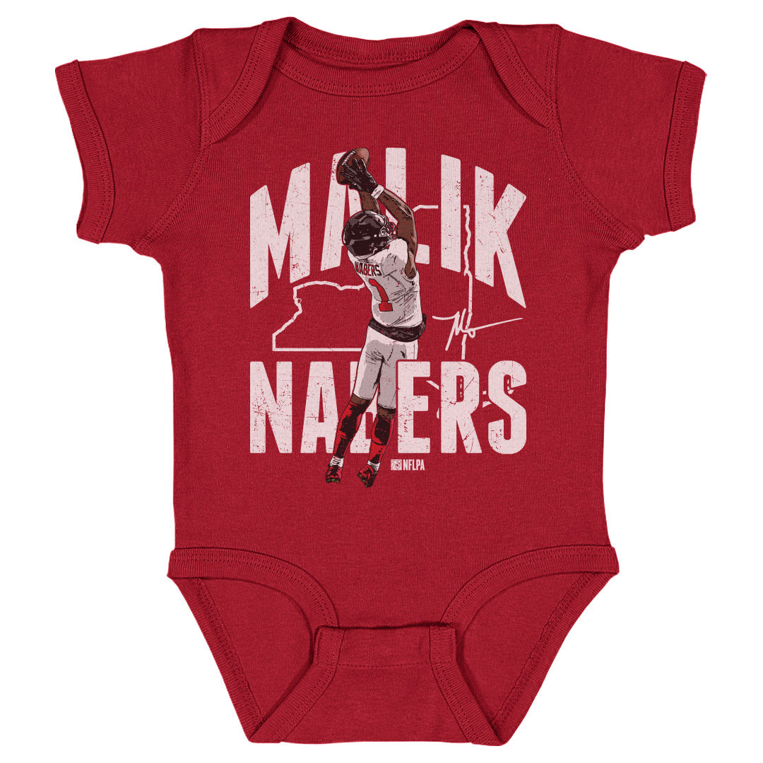 Malik Nabers Kids Baby Onesie | 500 LEVEL