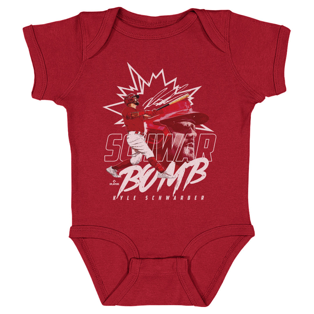 Kyle Schwarber Kids Baby Onesie | 500 LEVEL