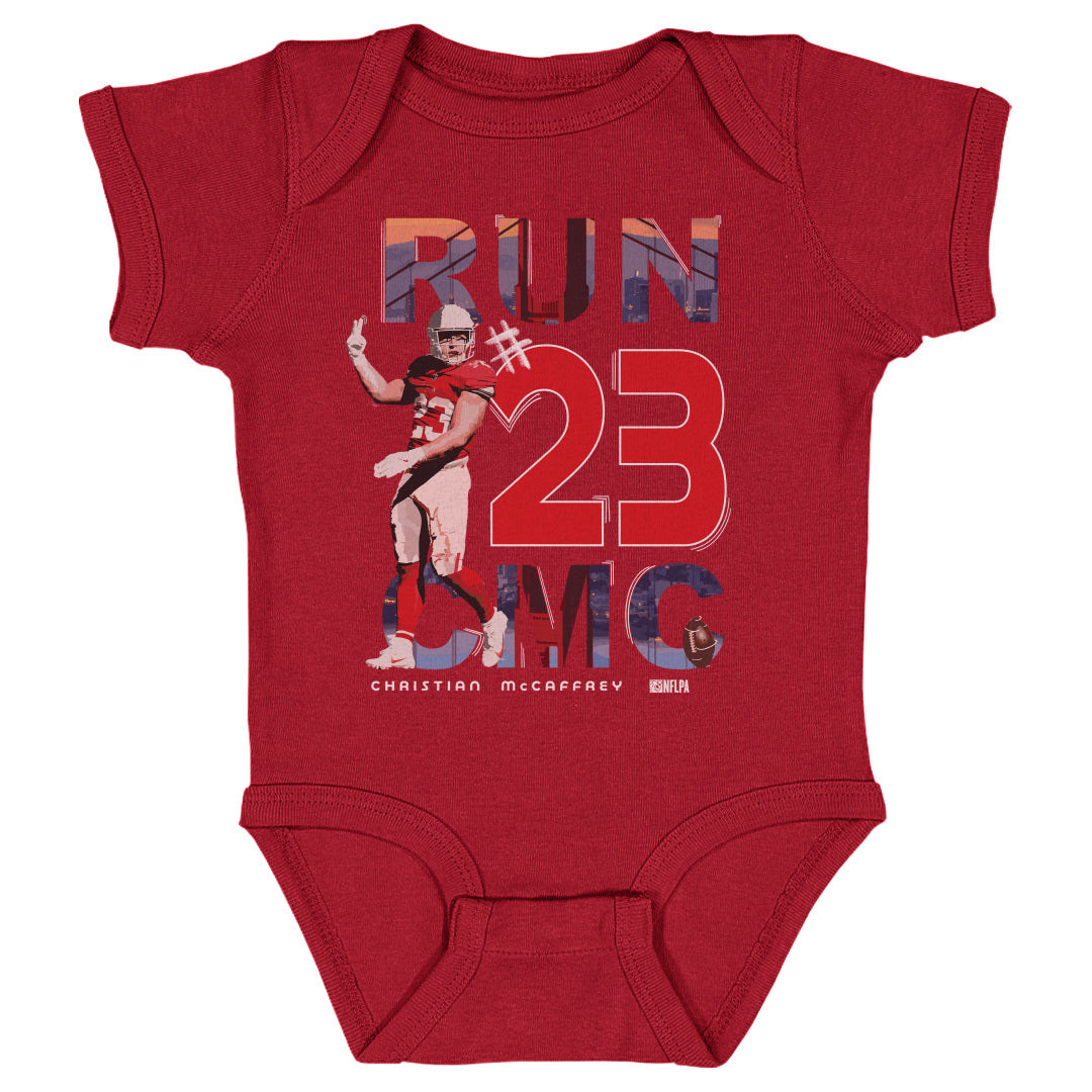 Christian McCaffrey Kids Baby Onesie | 500 LEVEL