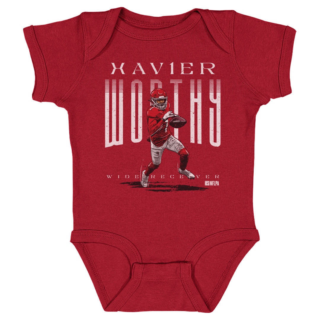 Xavier Worthy Kids Baby Onesie | 500 LEVEL