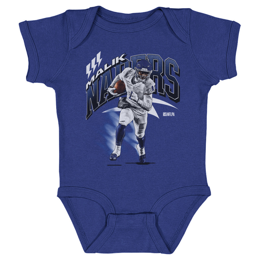 Malik Nabers Kids Baby Onesie | 500 LEVEL