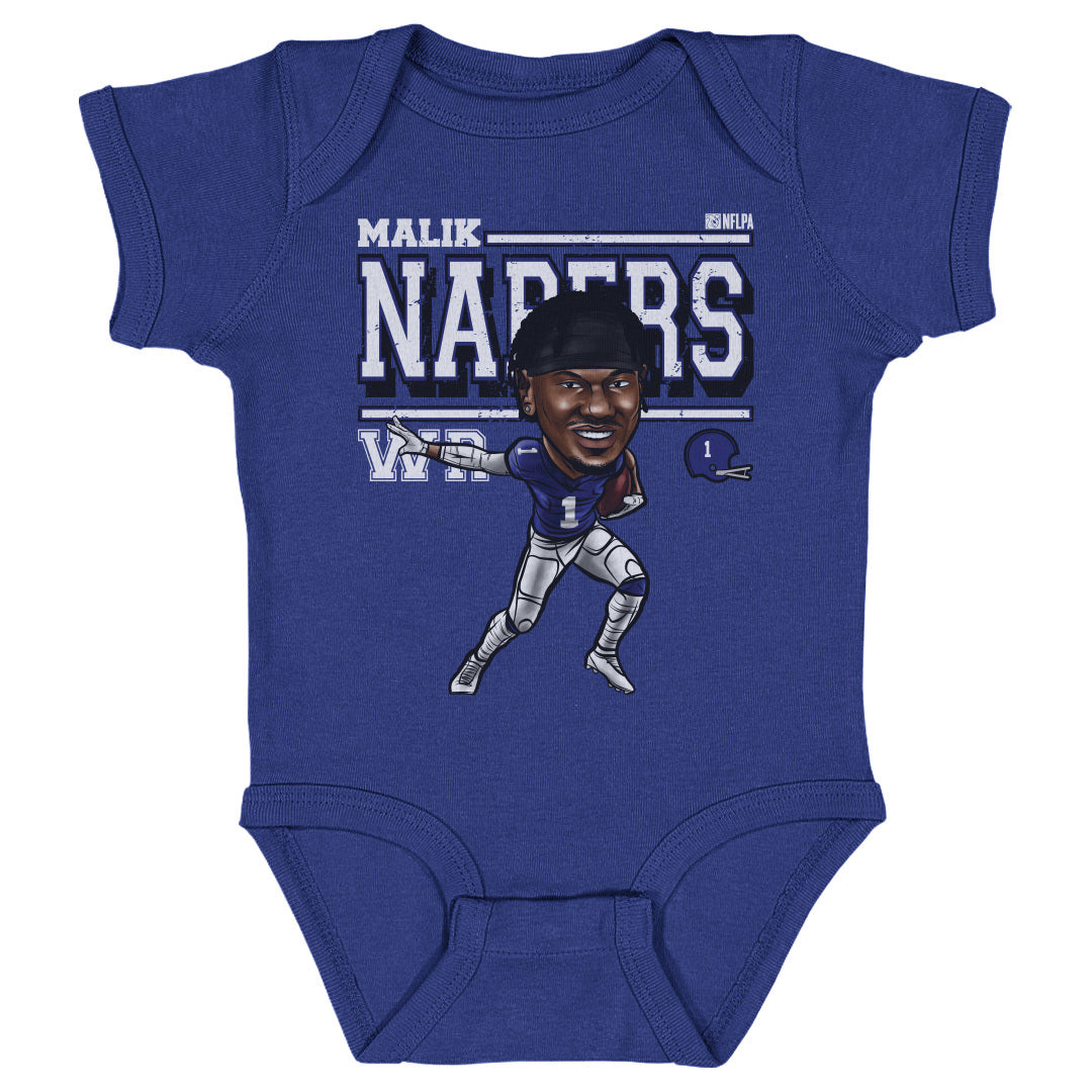 Malik Nabers Kids Baby Onesie | 500 LEVEL